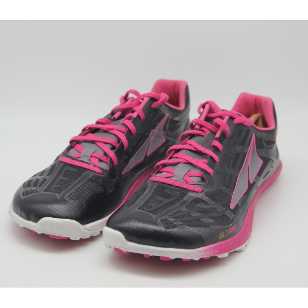Altra A3621-4 Golden Spike Mens Sz 8 (Womens Size 9.5) Running Shoes Black Pink